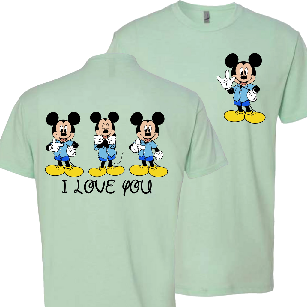 Mickey ILY I Love You T-Shirt