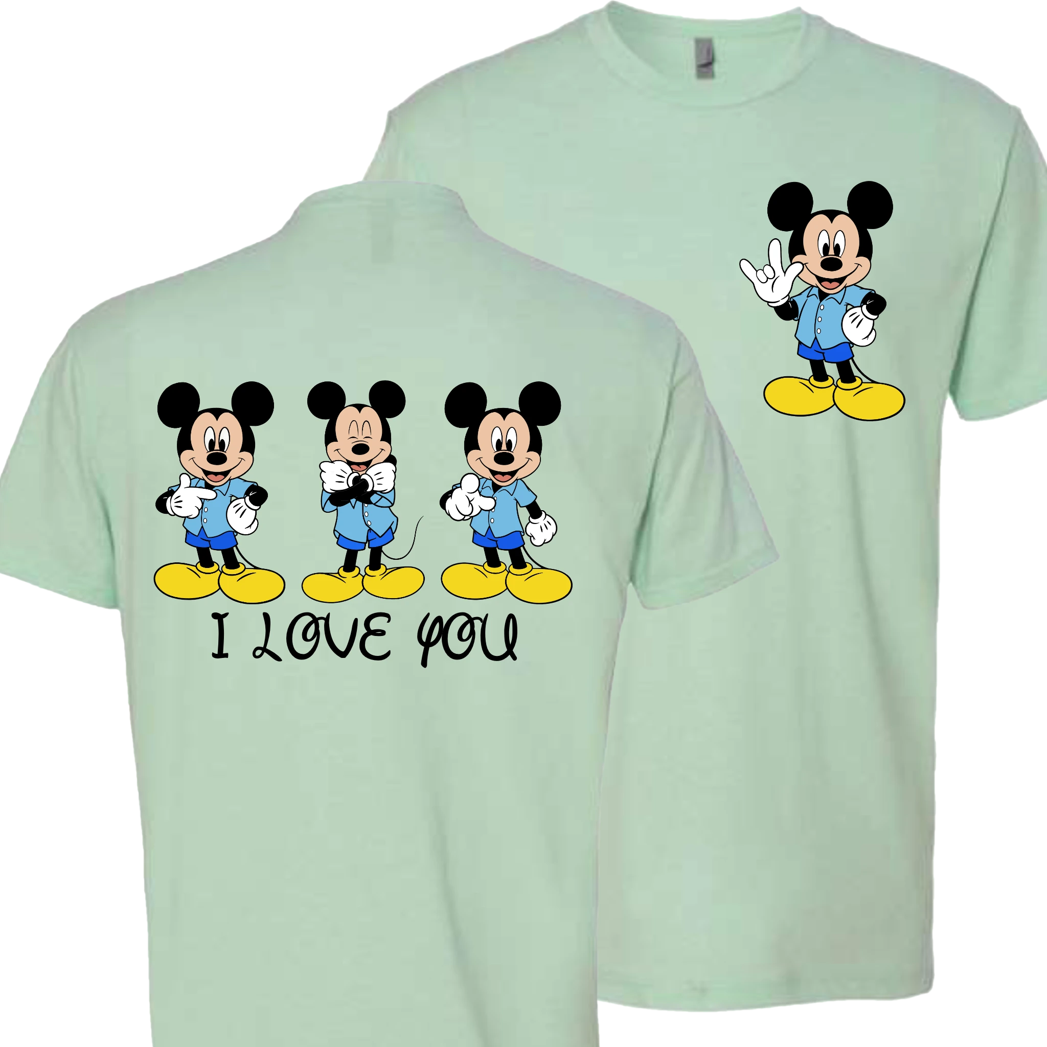 Mickey ILY I Love You T-Shirt