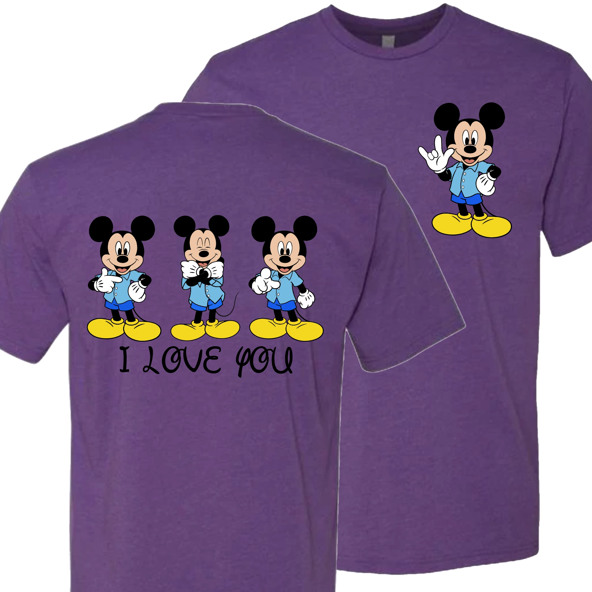 Mickey ILY I Love You T-Shirt