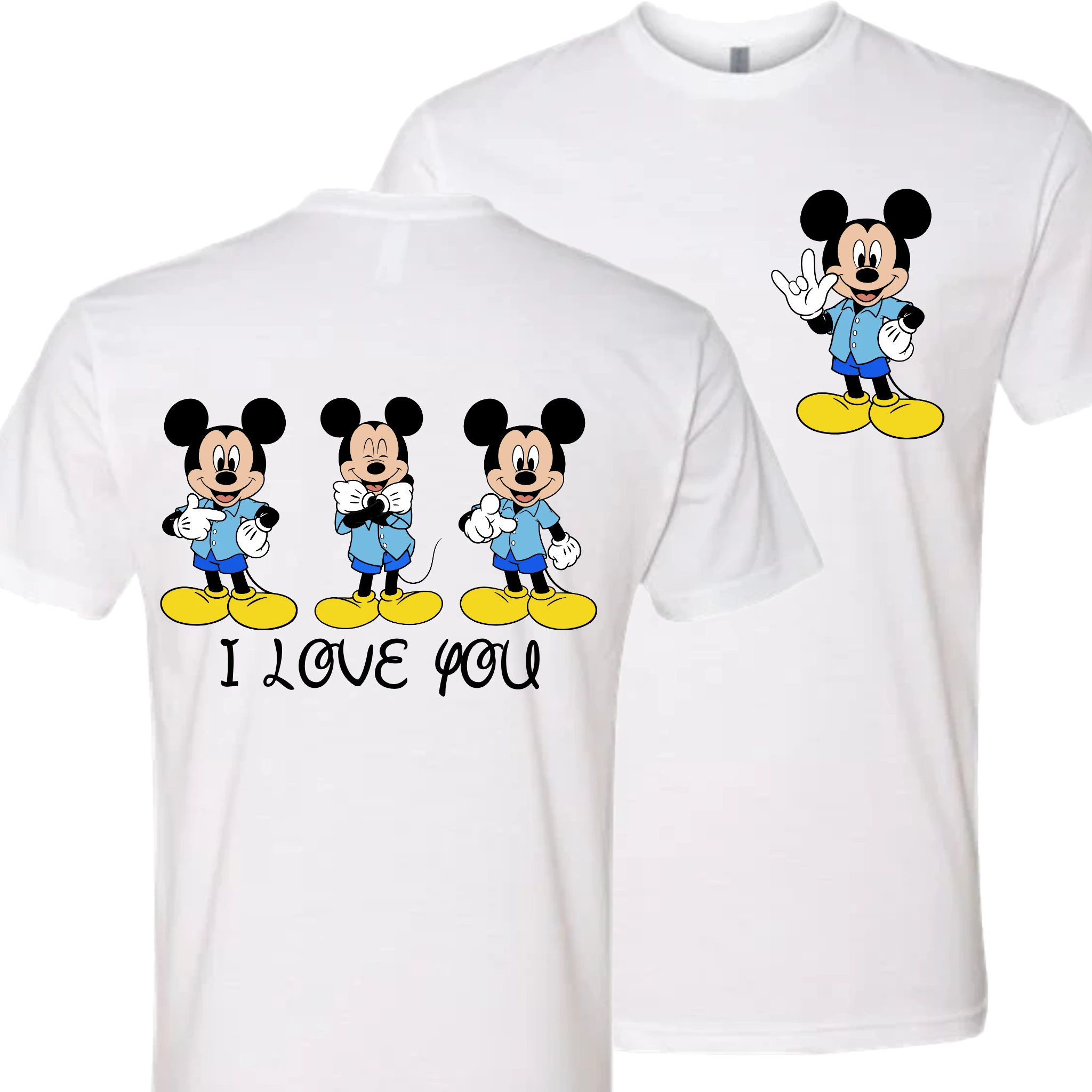 Mickey ILY I Love You T-Shirt