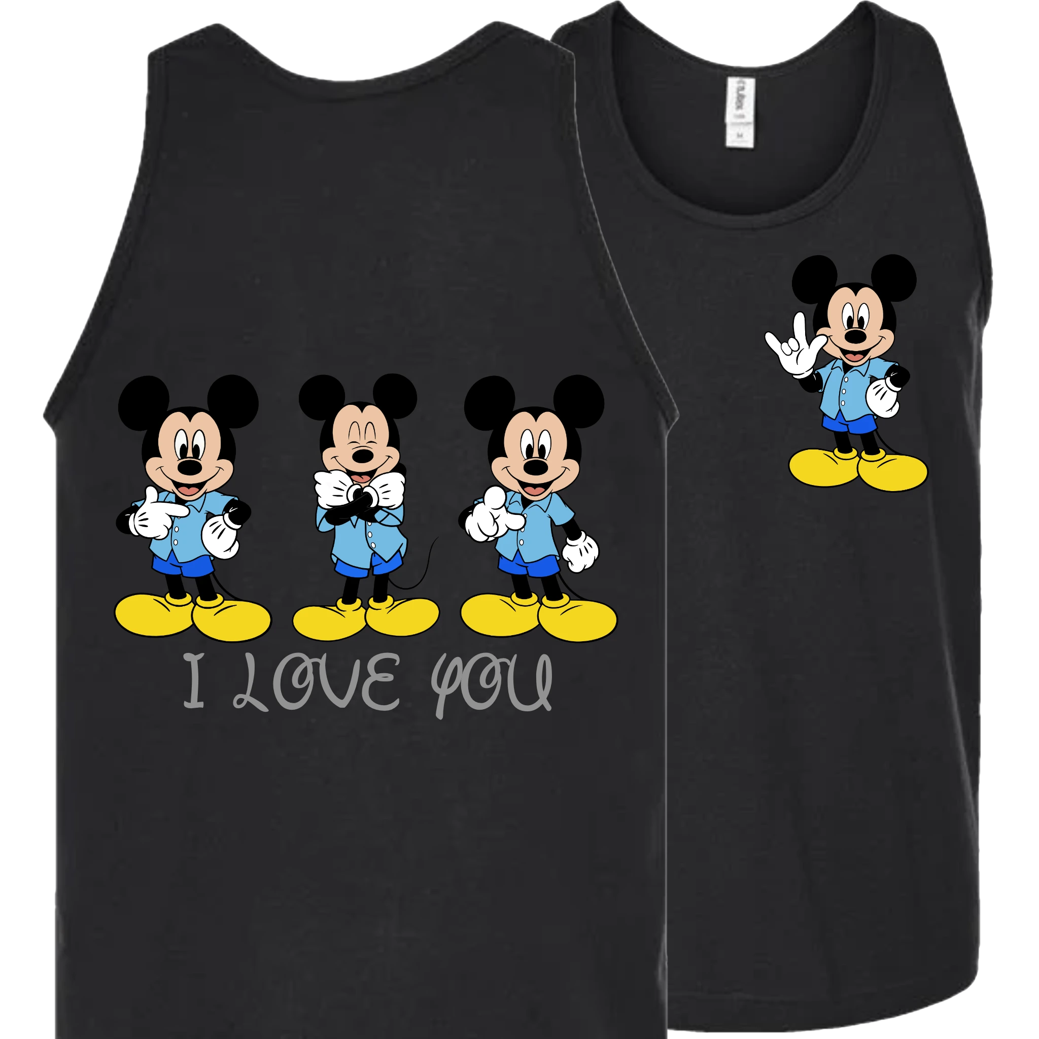 Mickey ILY I Love You Tank Top (MEN)