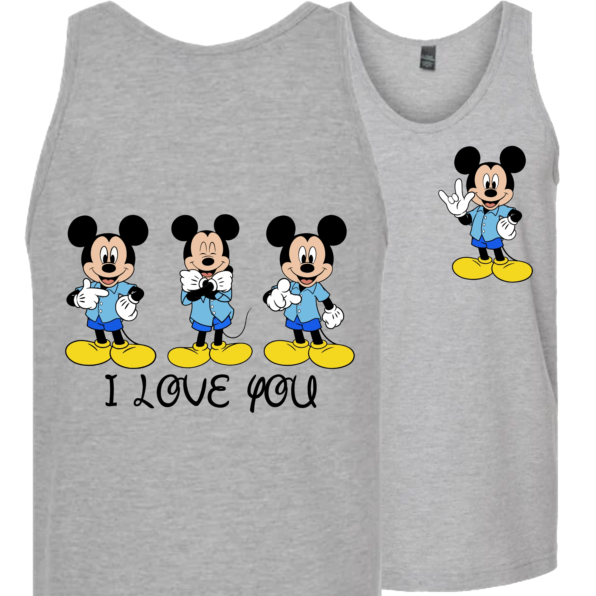Mickey ILY I Love You Tank Top (MEN)