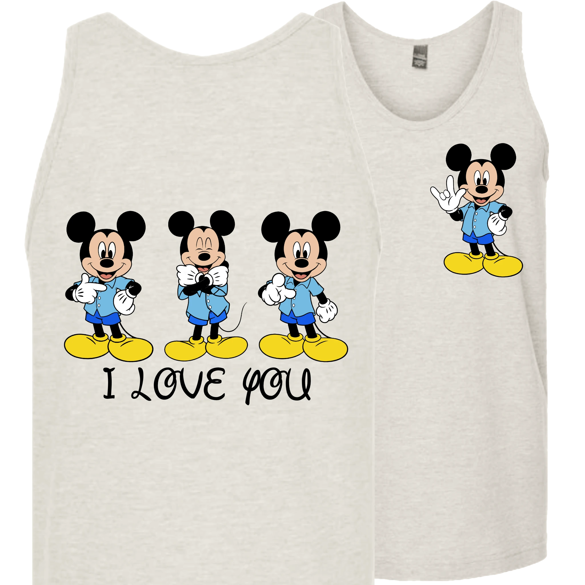 Mickey ILY I Love You Tank Top (MEN)