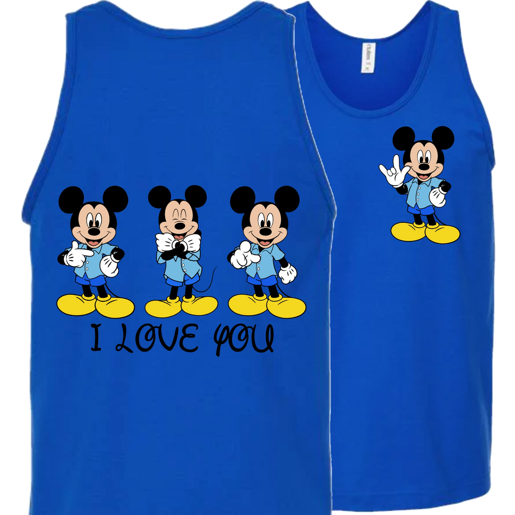 Mickey ILY I Love You Tank Top (MEN)