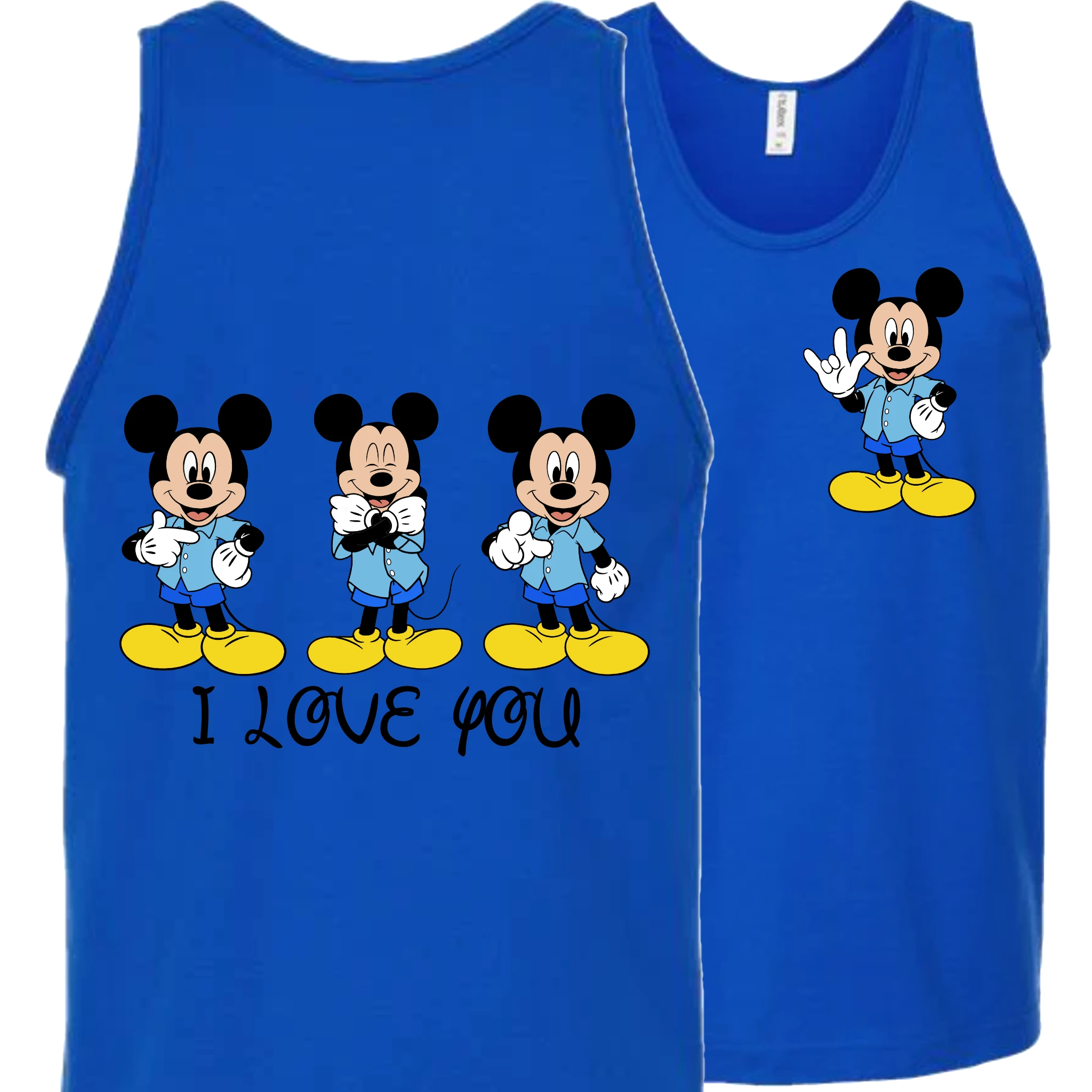 Mickey ILY I Love You Tank Top (MEN)