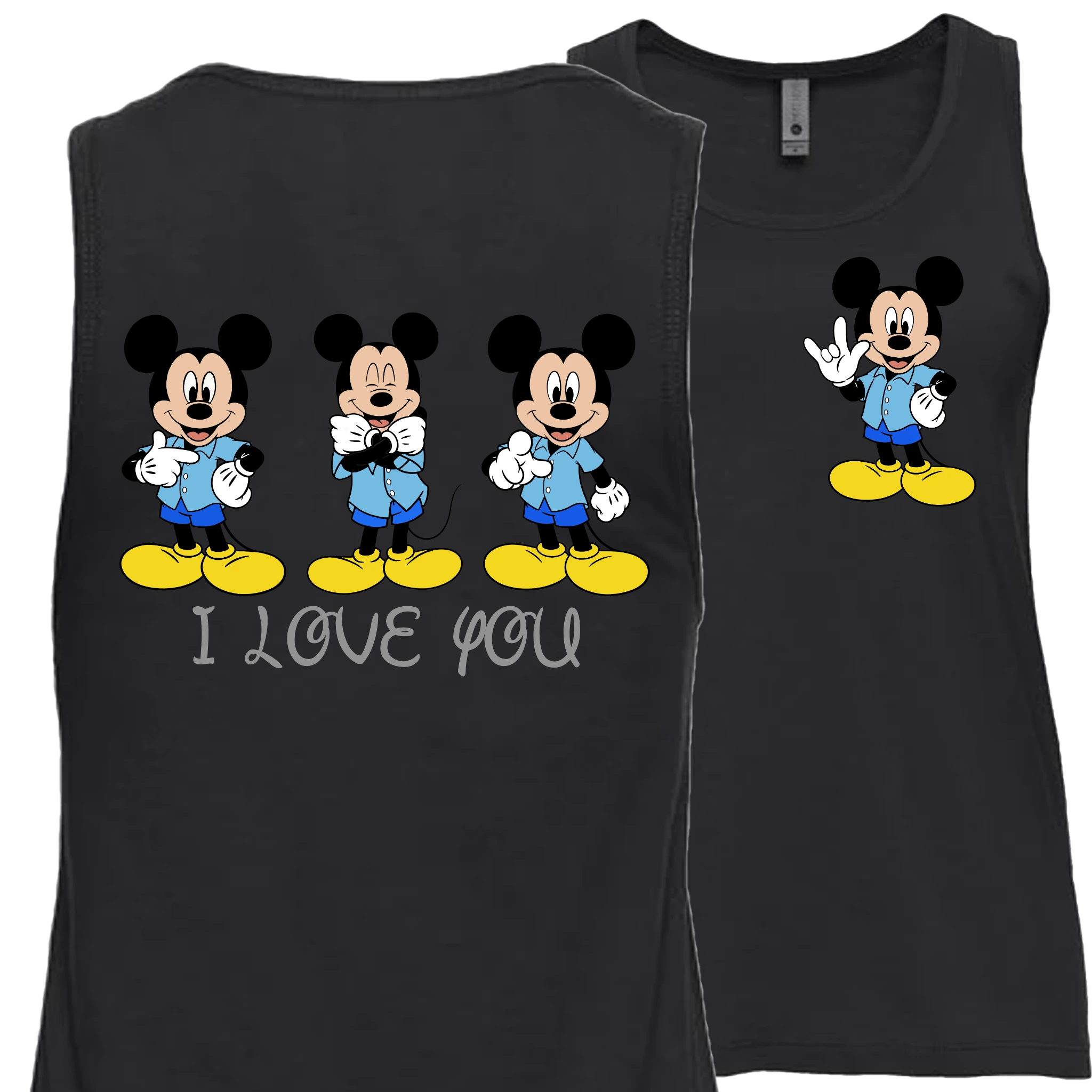 Mickey ILY I Love You Tank Top (WOMEN)