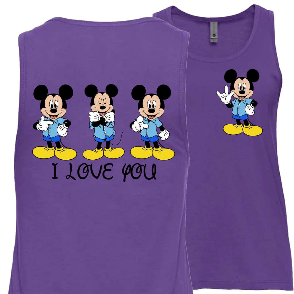 Mickey ILY I Love You Tank Top (WOMEN)