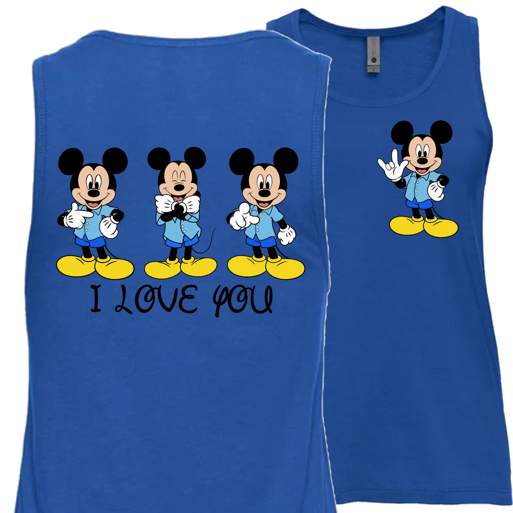 Mickey ILY I Love You Tank Top (WOMEN)
