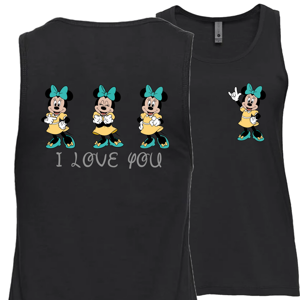 Minnie ILY I Love You Tank Top (WOMEN)