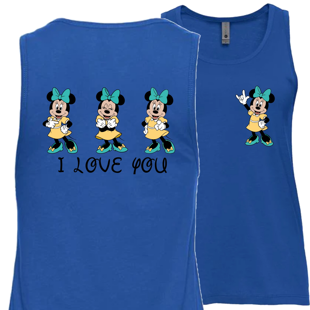 Minnie ILY I Love You Tank Top (WOMEN)