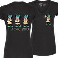 Minnie ILY I Love You V-Neck T-Shirt (WOMEN)