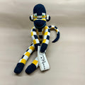 Sock Monkey - Yellow & Black Checkered
