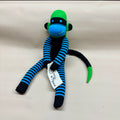 Sock Monkey - Black, Blue, Green