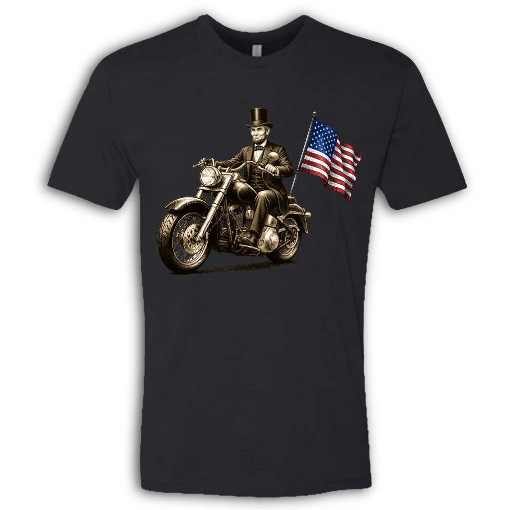 Abe Lincoln on a Motorcycle
