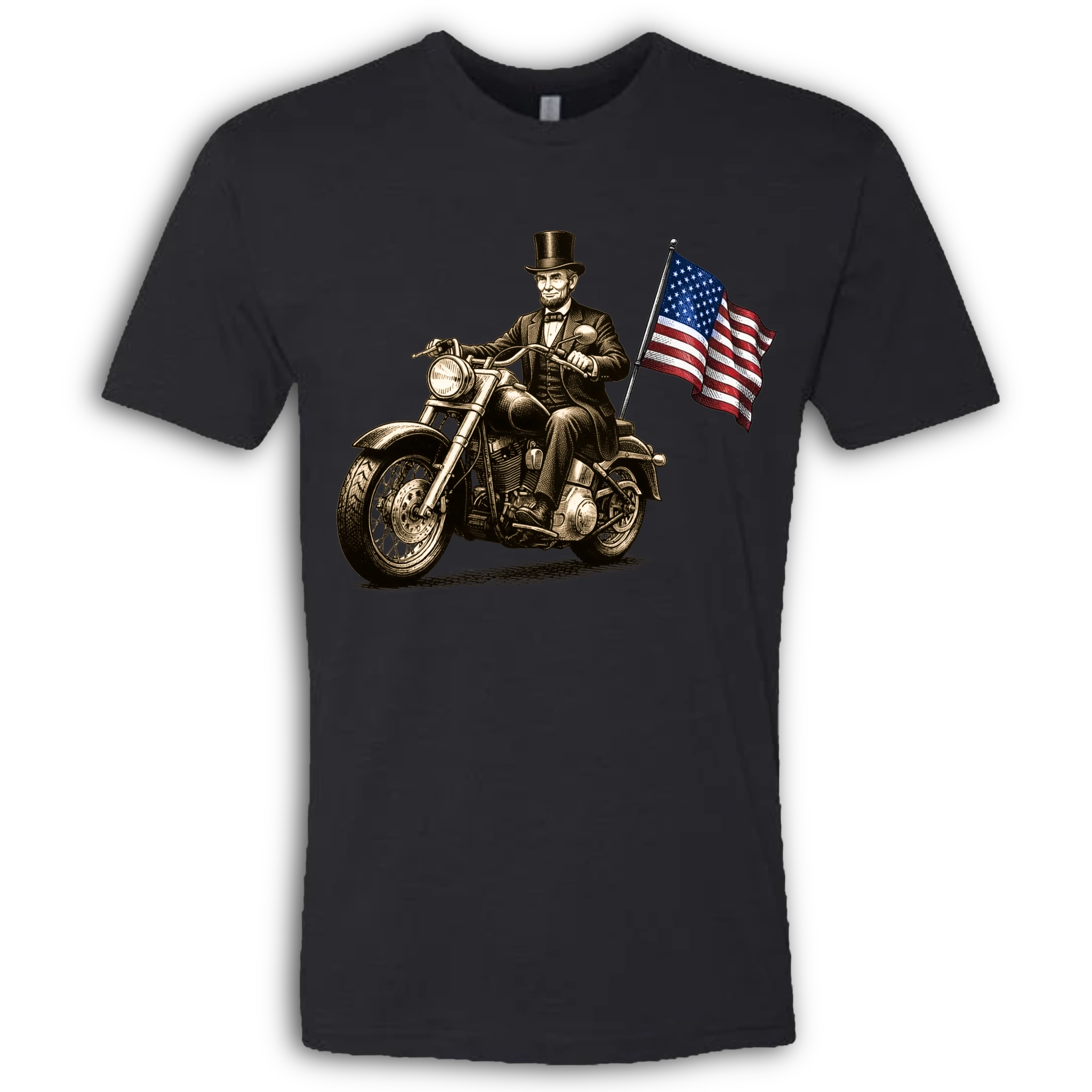 Abe Lincoln on a Motorcycle
