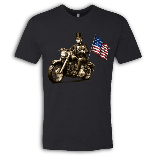 Abe Lincoln on a Motorcycle