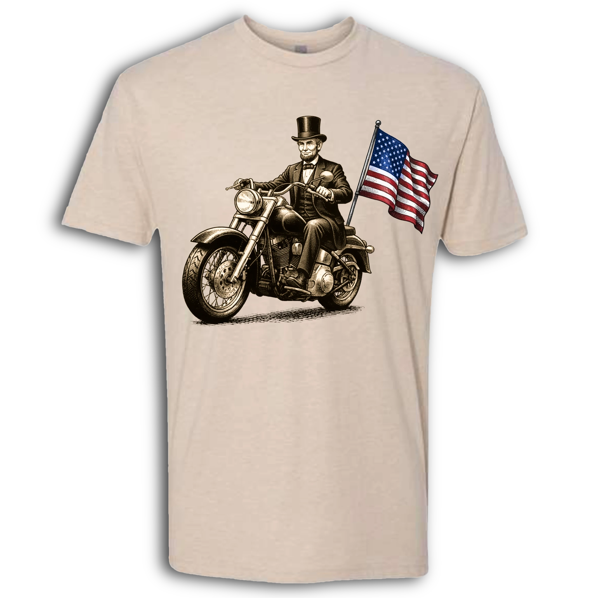 Abe Lincoln on a Motorcycle