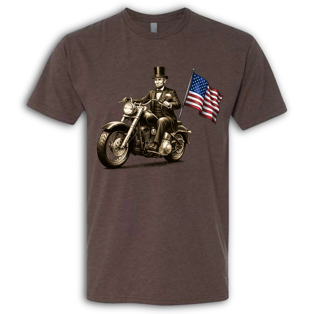 Abe Lincoln on a Motorcycle