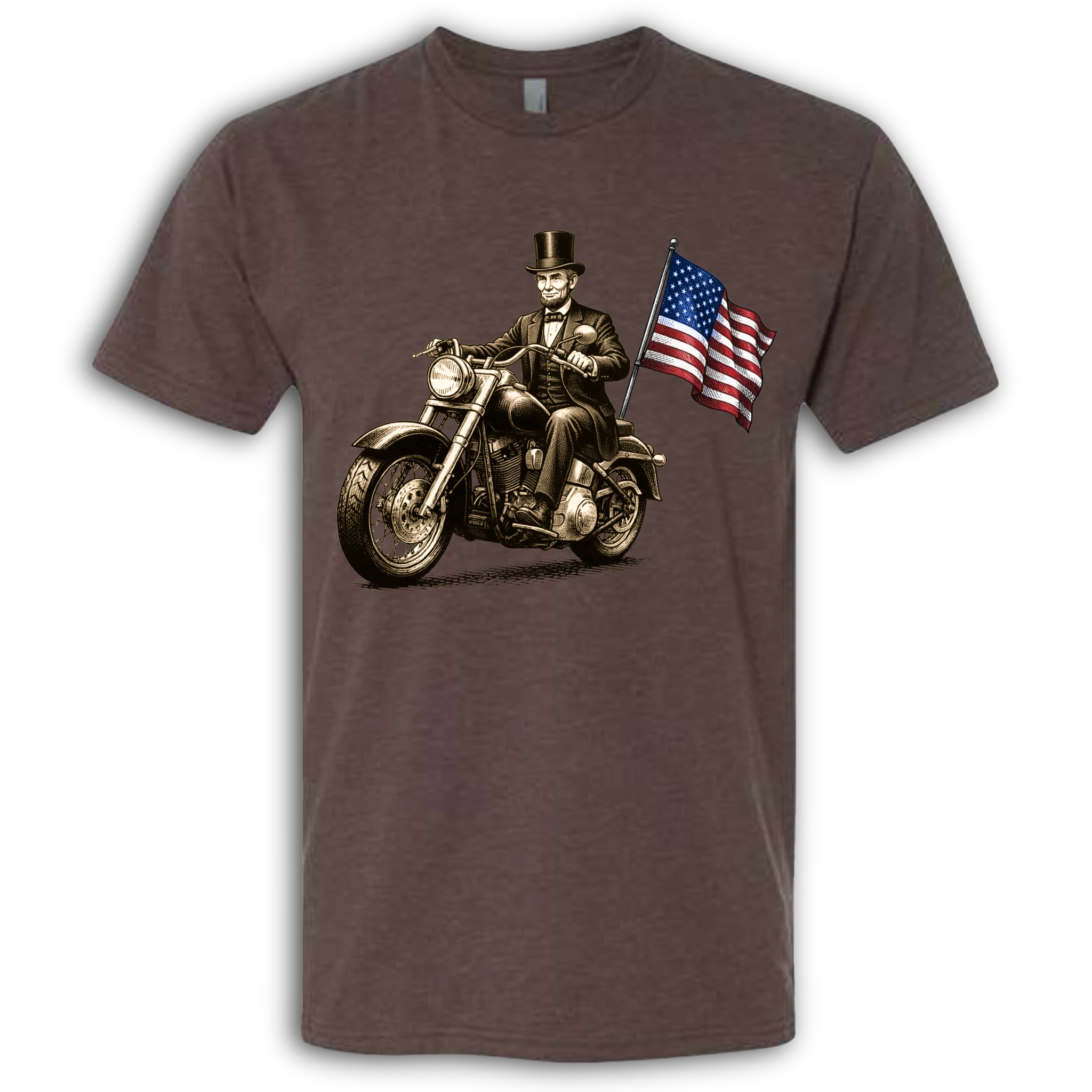 Abe Lincoln on a Motorcycle