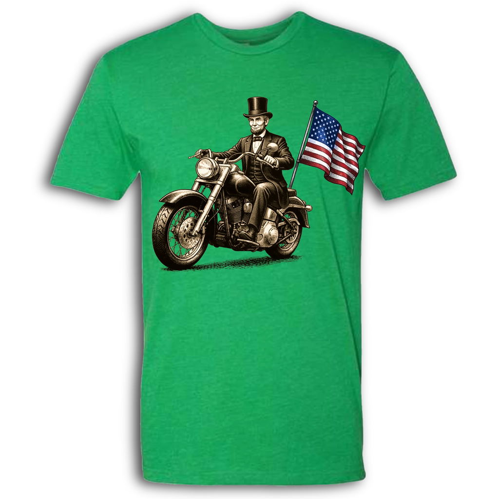 Abe Lincoln on a Motorcycle