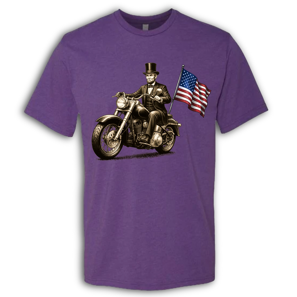 Abe Lincoln on a Motorcycle