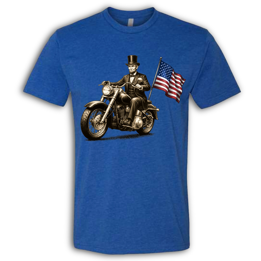Abe Lincoln on a Motorcycle