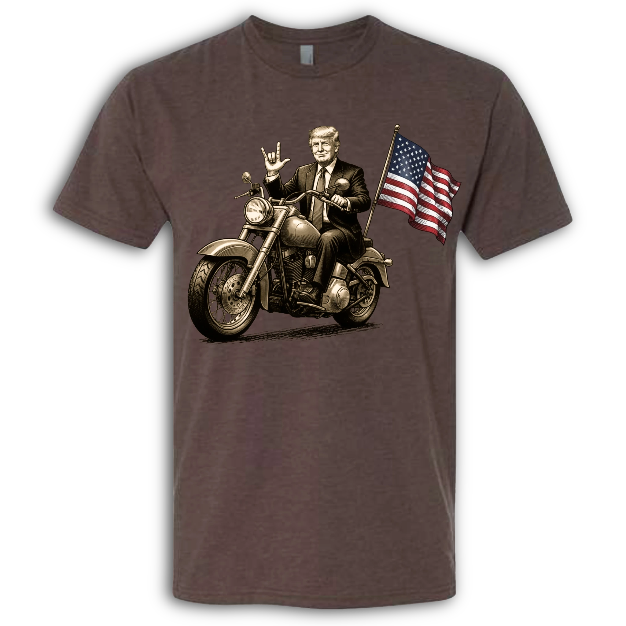 Donald Trump on a Motorcycle