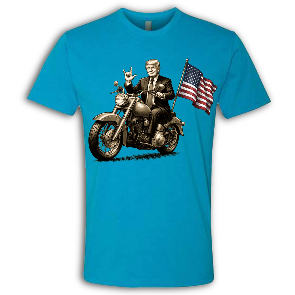 Donald Trump on a Motorcycle