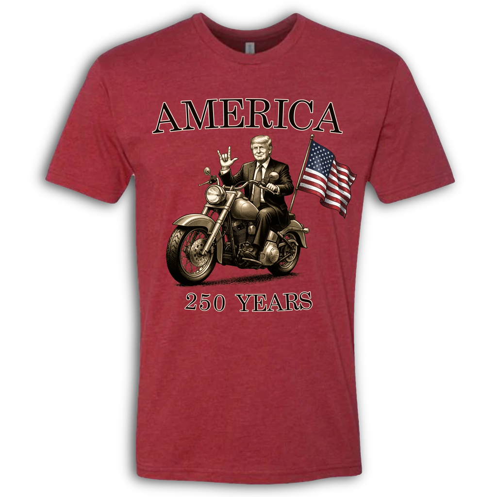 250 Years of America Donald Trump on a Motorcycle