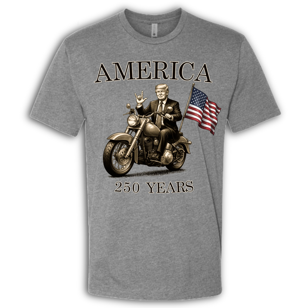 250 Years of America Donald Trump on a Motorcycle