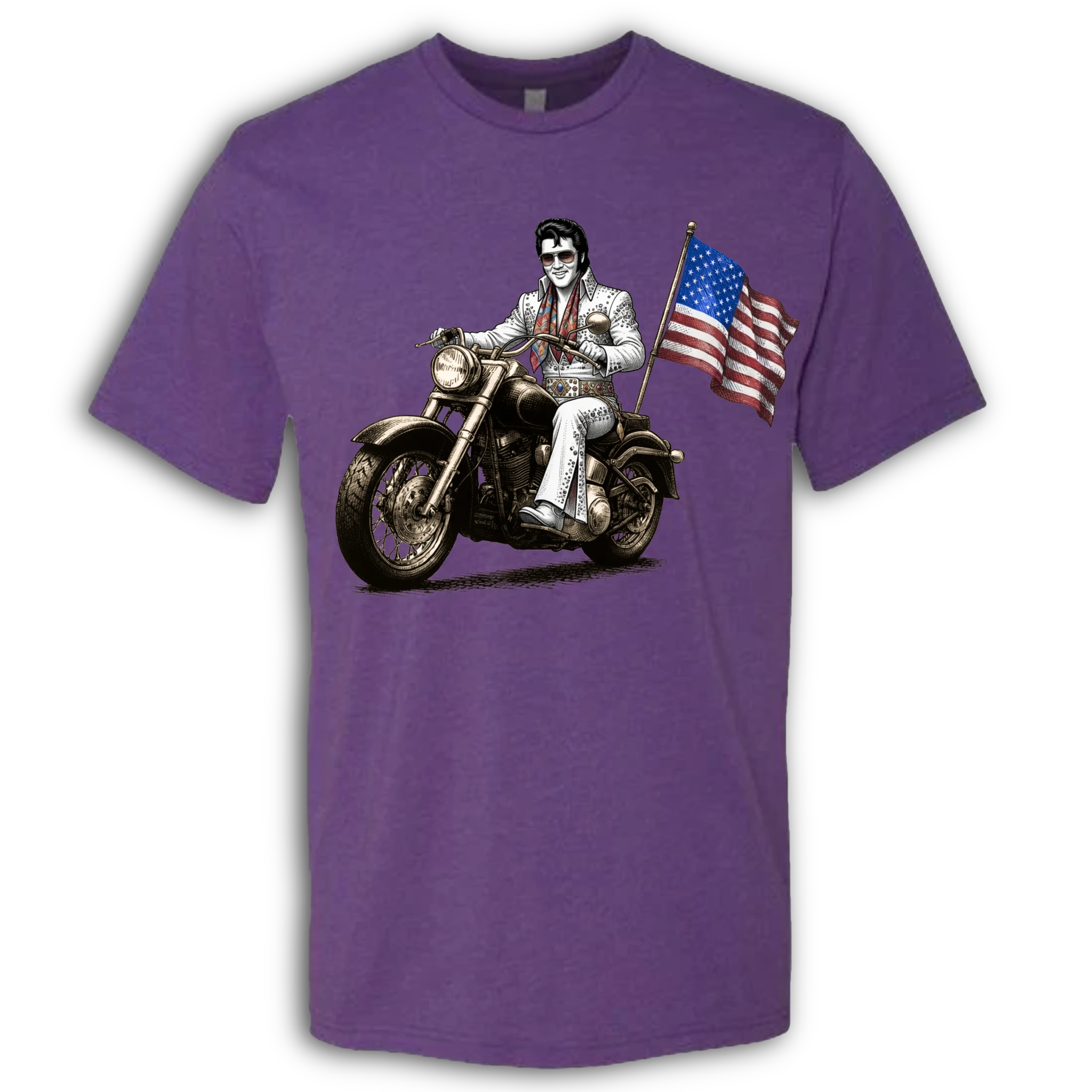 Elvis Presley on a Motorcycle