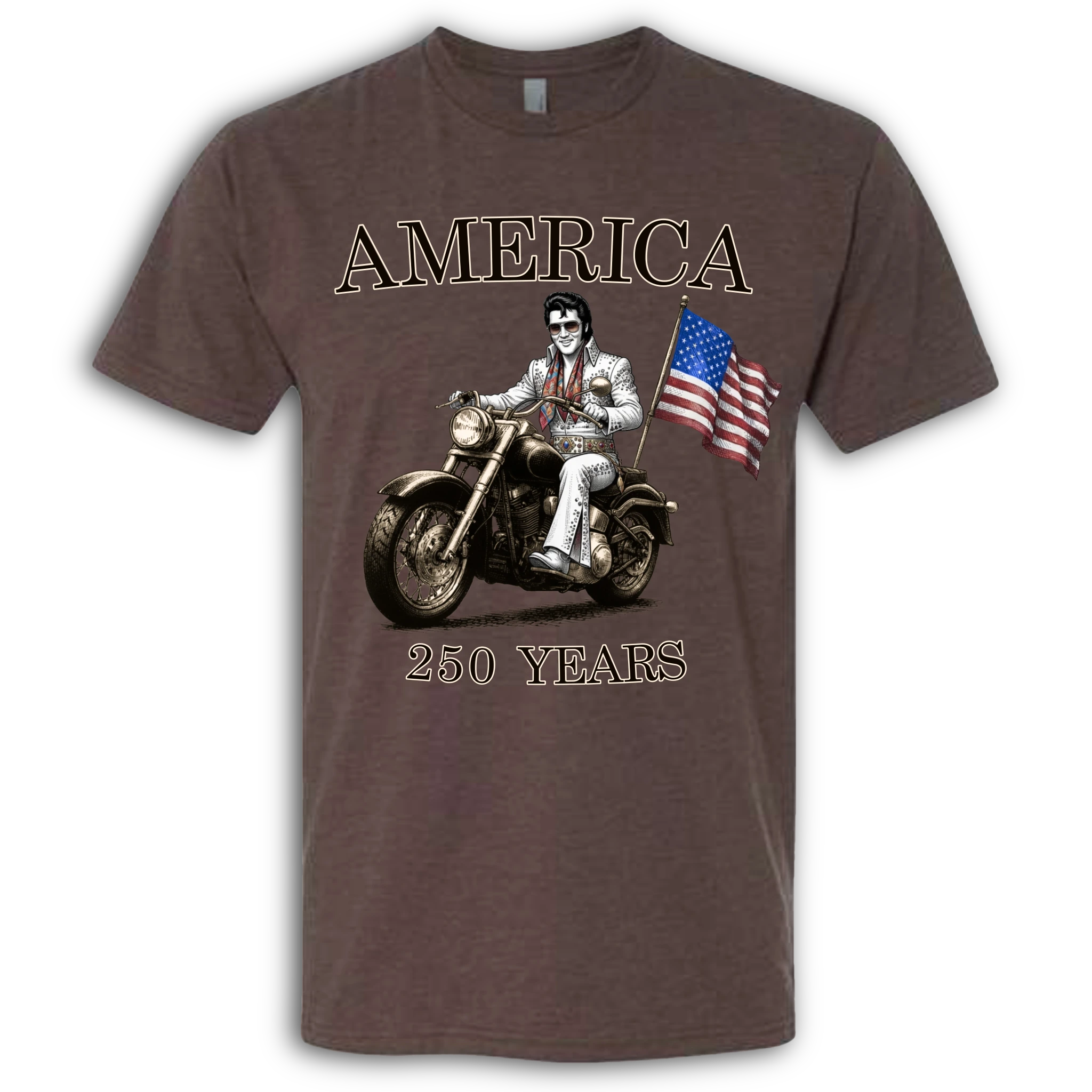 250 Years of America Elvis Presley on a Motorcycle