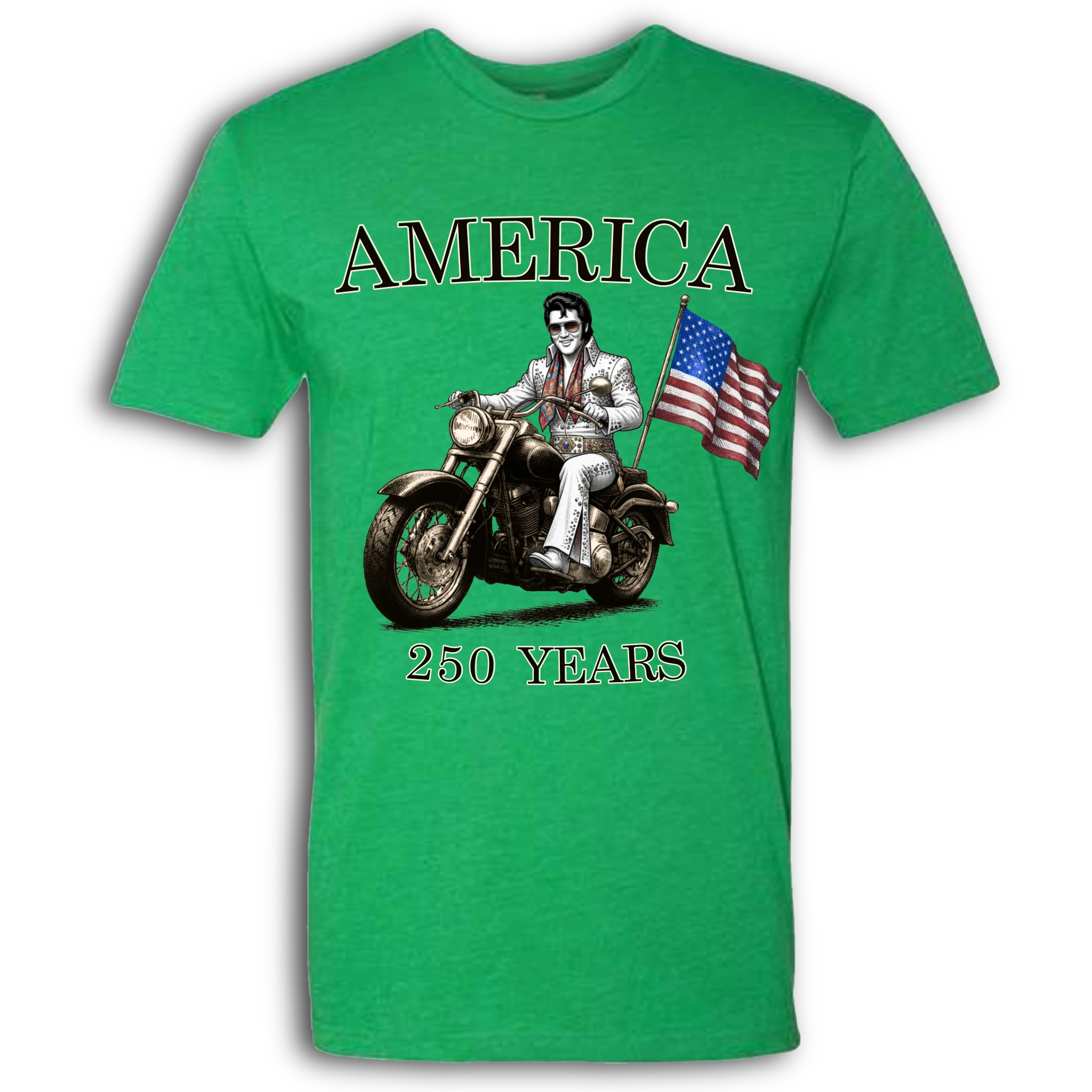250 Years of America Elvis Presley on a Motorcycle