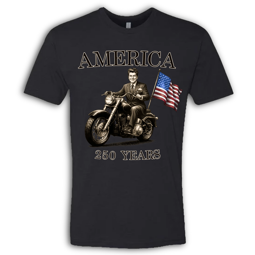 250 Years of America Ronald Reagan on a Motorcycle