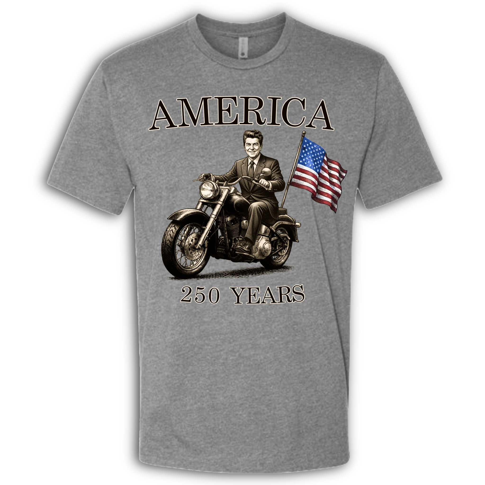 250 Years of America Ronald Reagan on a Motorcycle