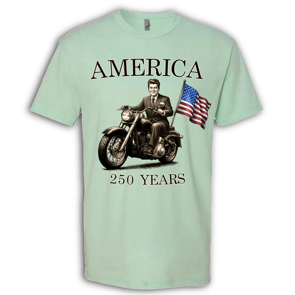 250 Years of America Ronald Reagan on a Motorcycle