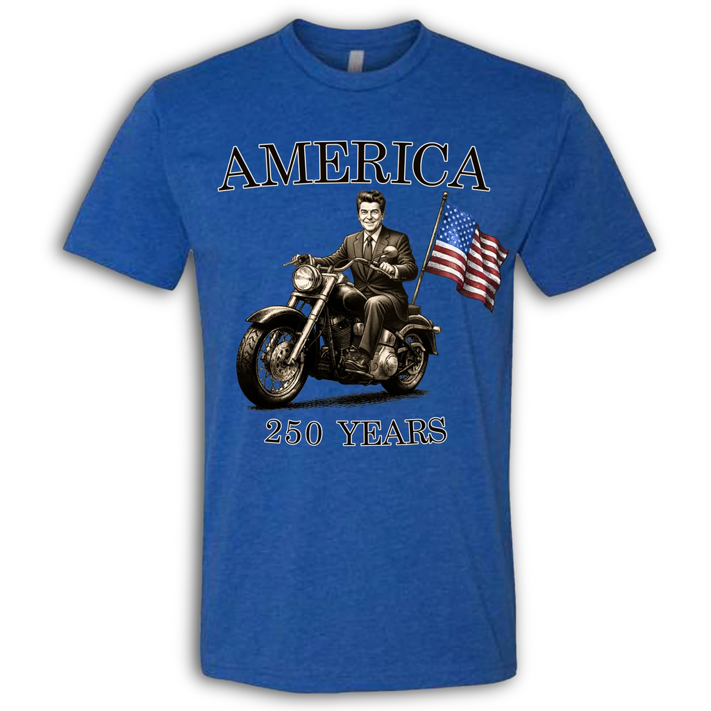 250 Years of America Ronald Reagan on a Motorcycle
