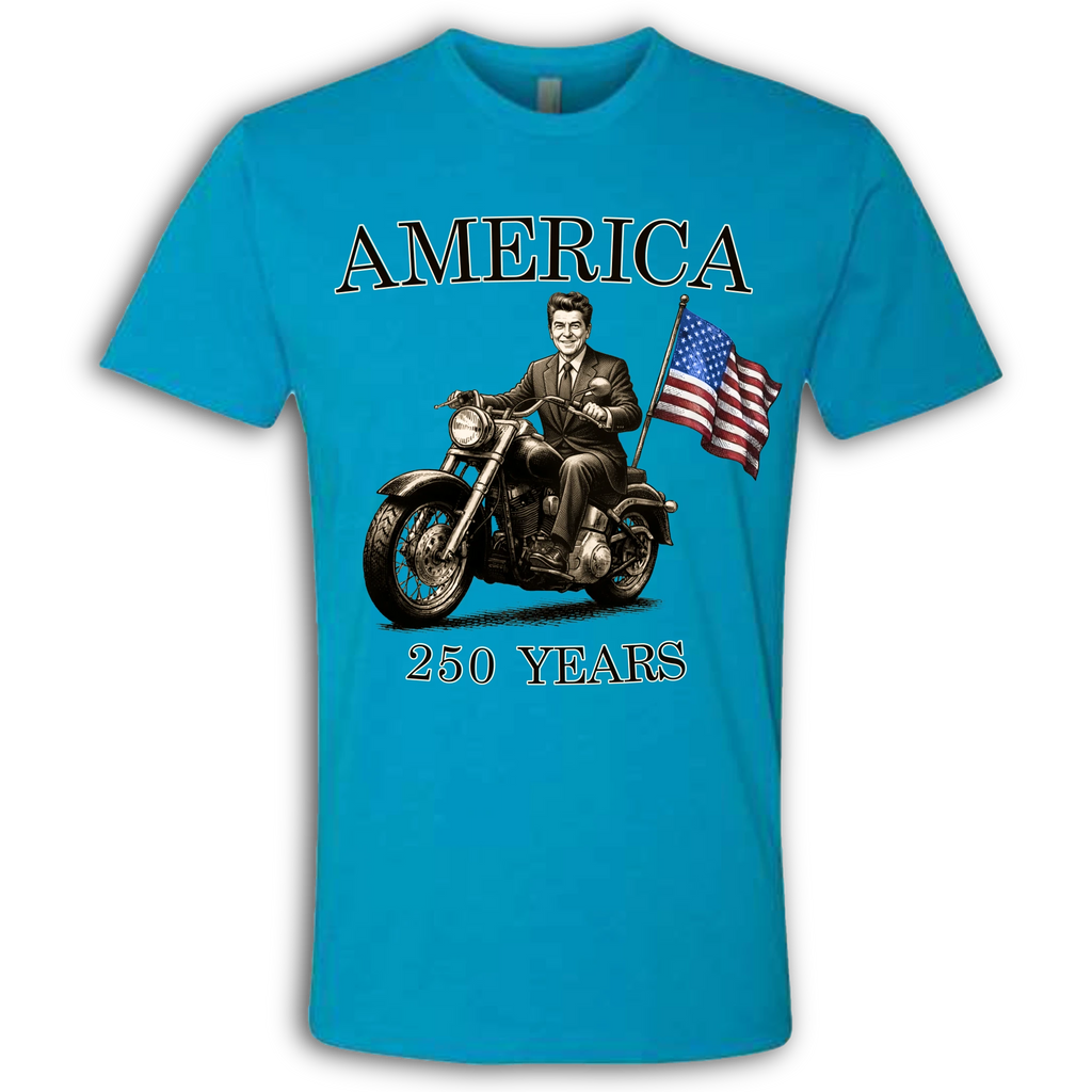 250 Years of America Ronald Reagan on a Motorcycle