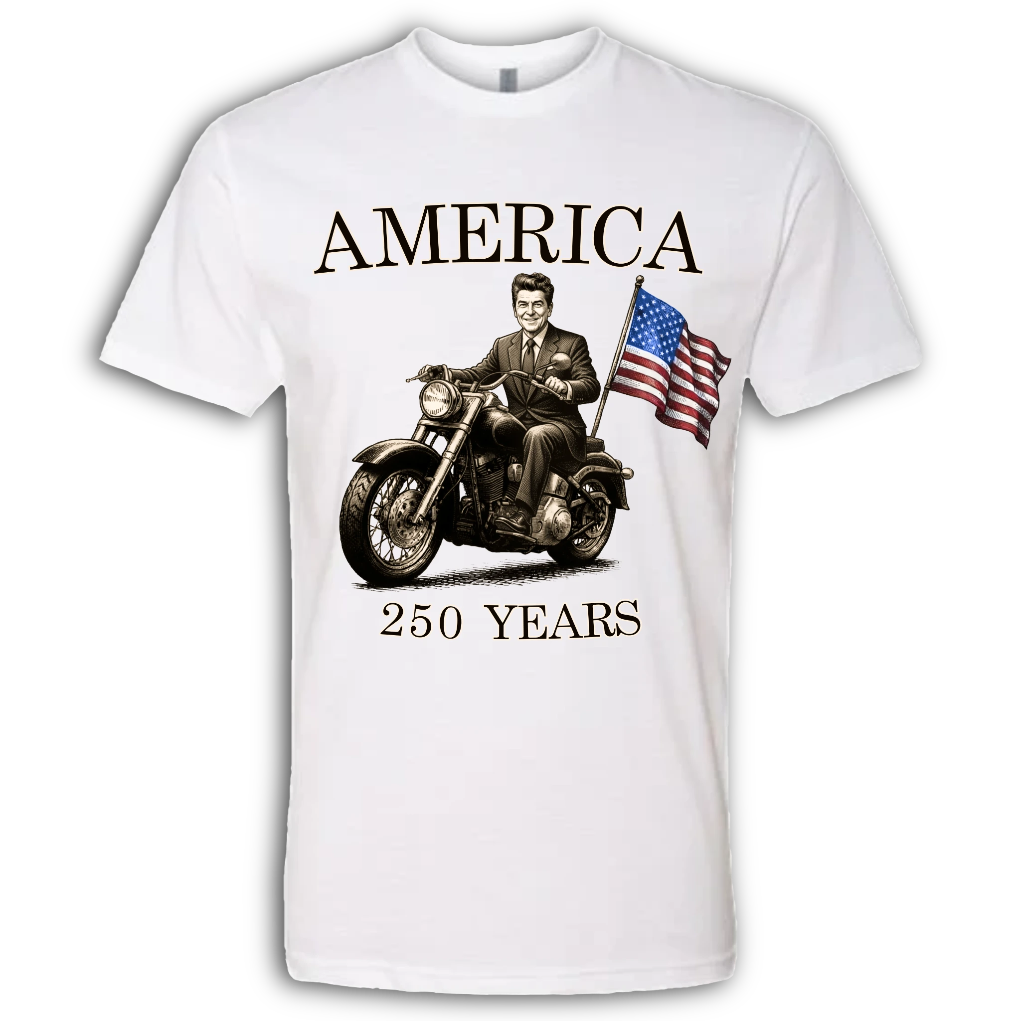 250 Years of America Ronald Reagan on a Motorcycle
