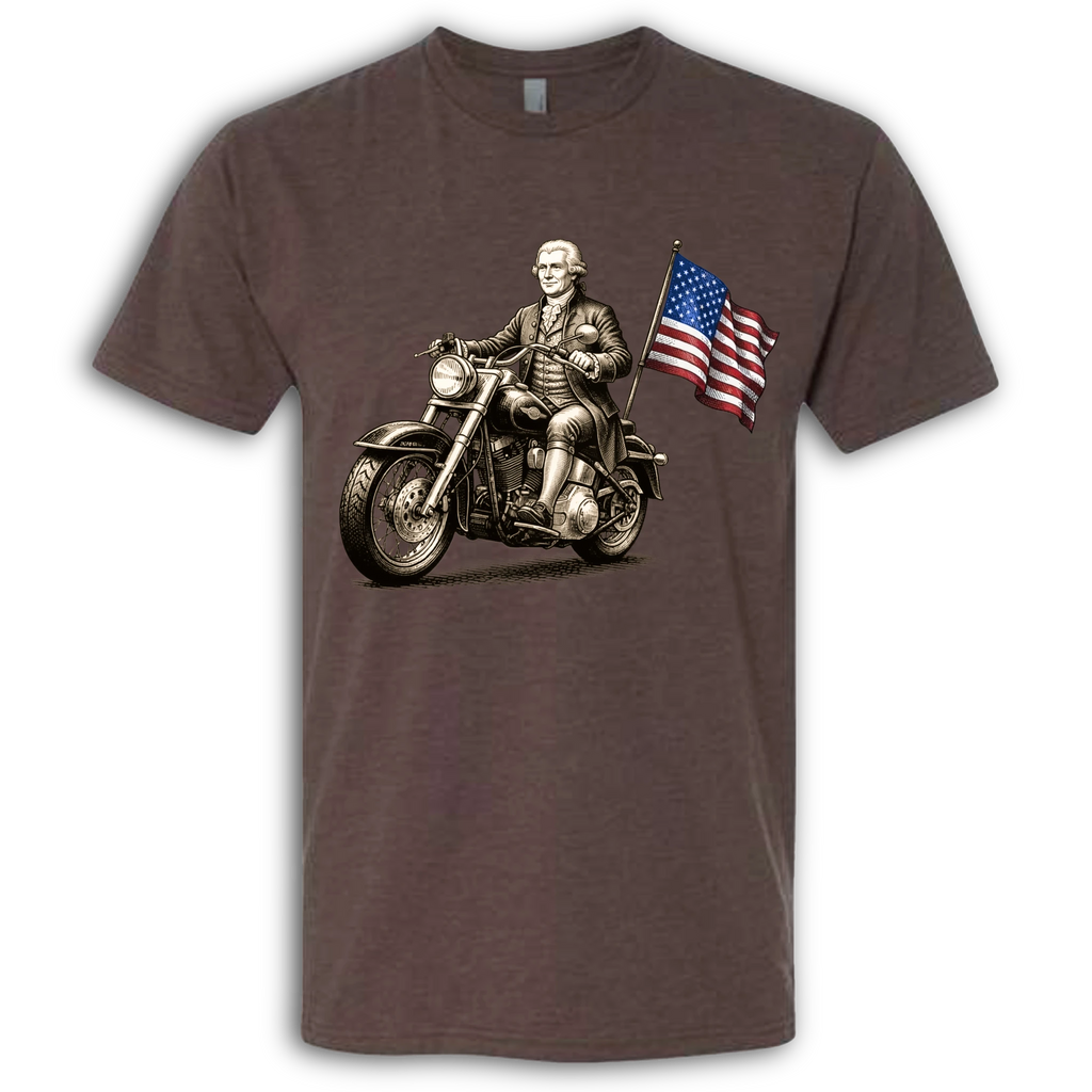 Thomas Jefferson on a Motorcycle