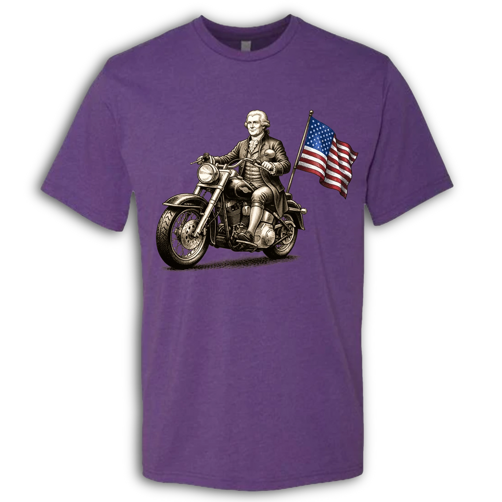 Thomas Jefferson on a Motorcycle