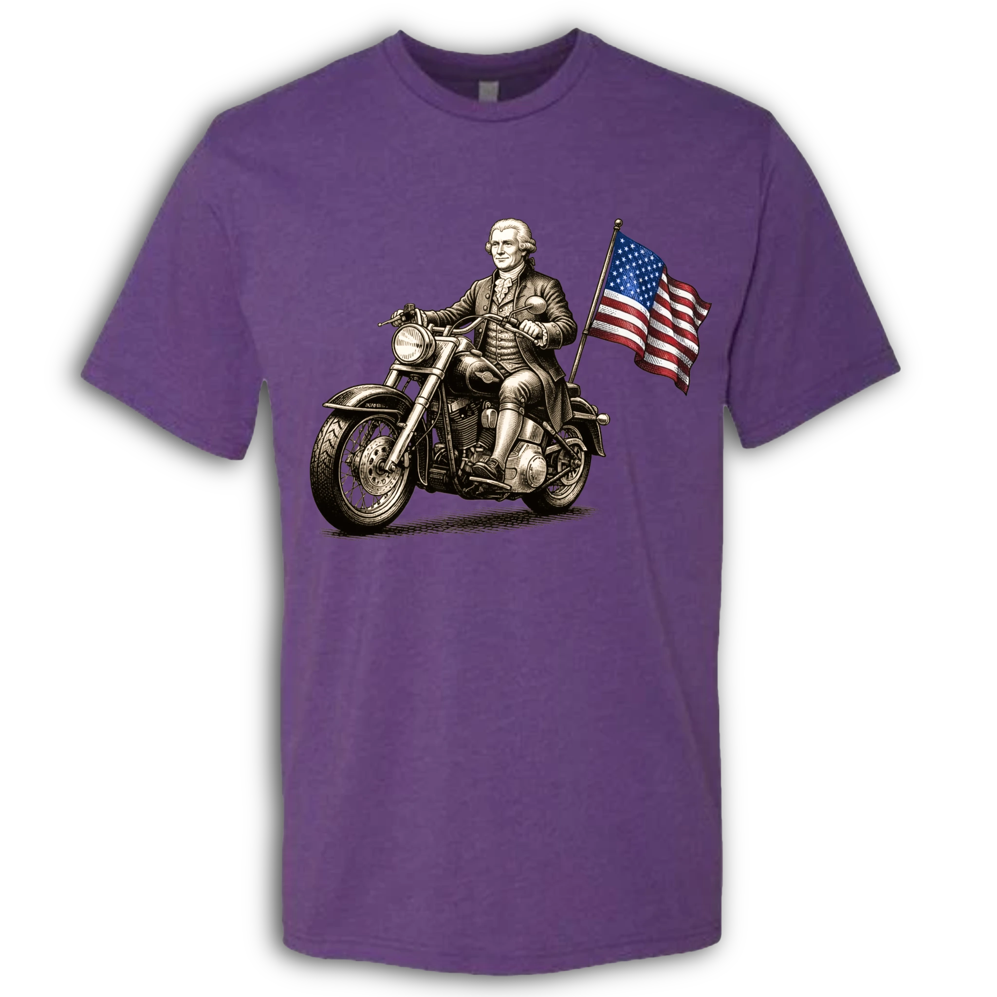 Thomas Jefferson on a Motorcycle