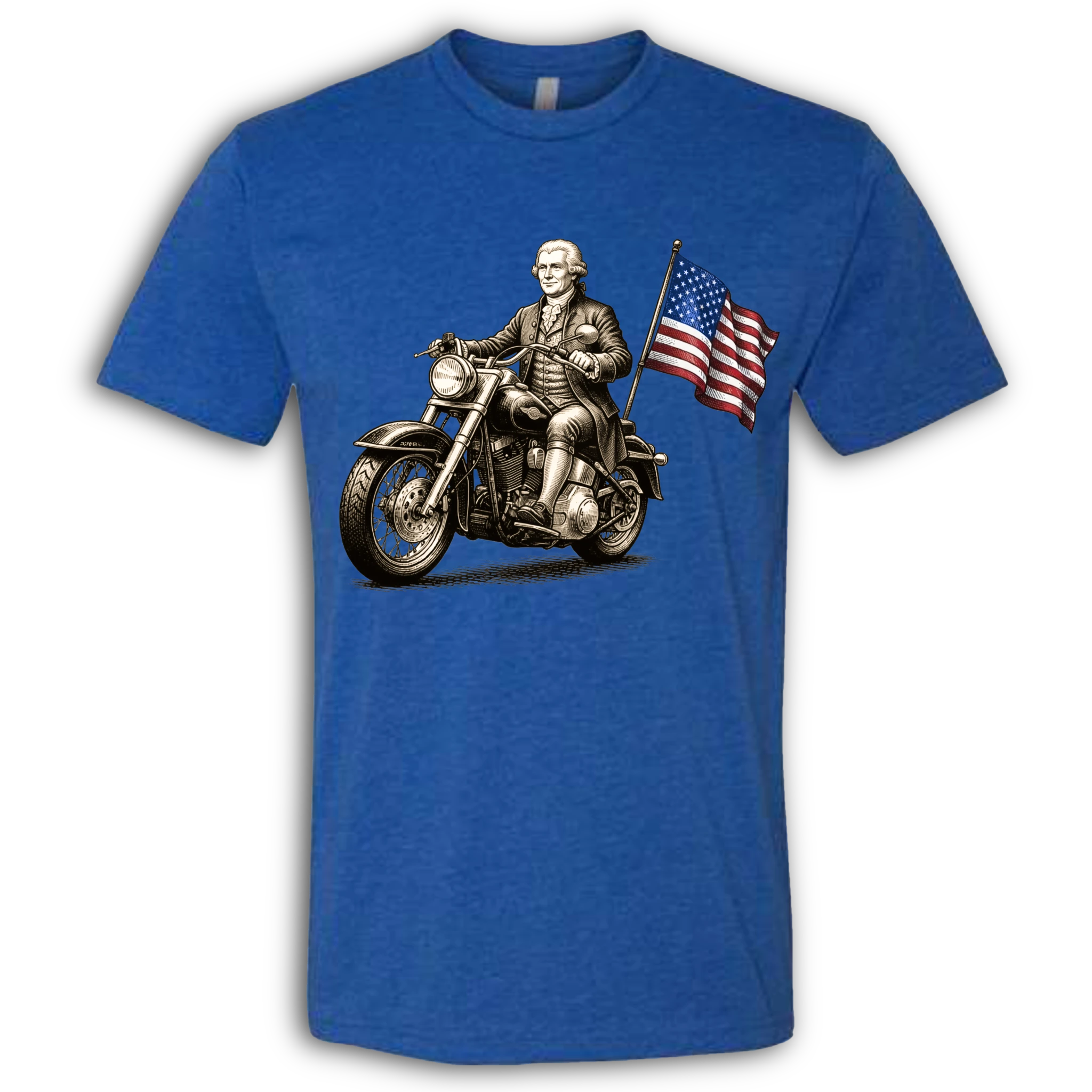 Thomas Jefferson on a Motorcycle