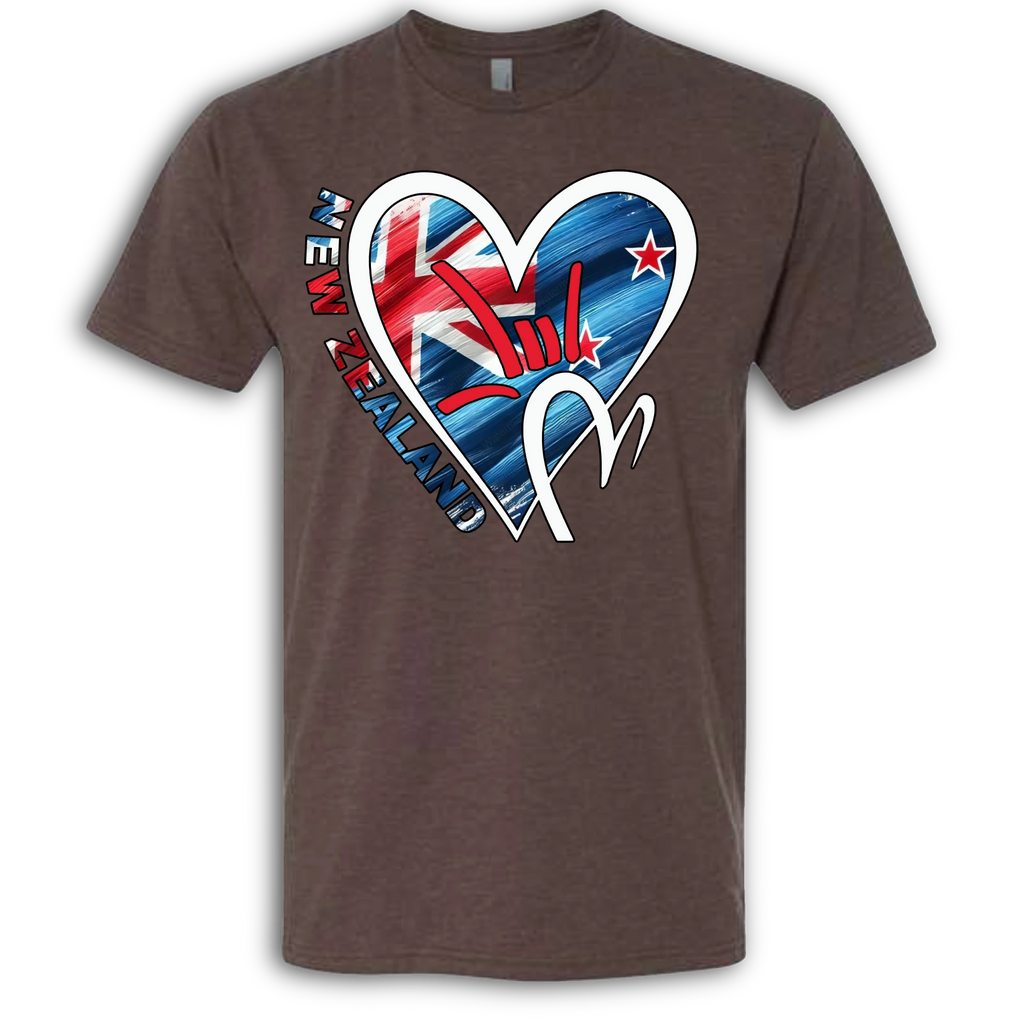 New Zealand Flag ILY HEART T-Shirt