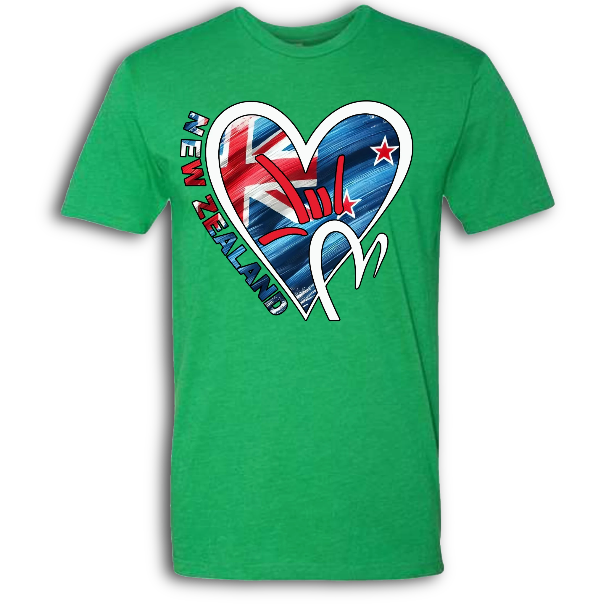 New Zealand Flag ILY HEART T-Shirt