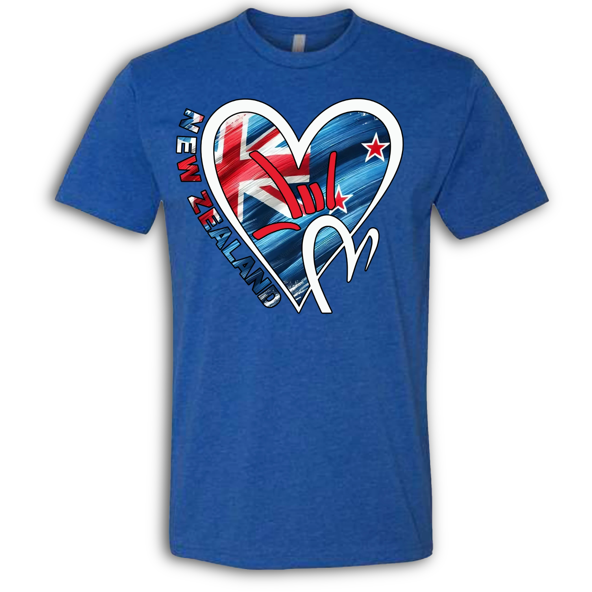 New Zealand Flag ILY HEART T-Shirt
