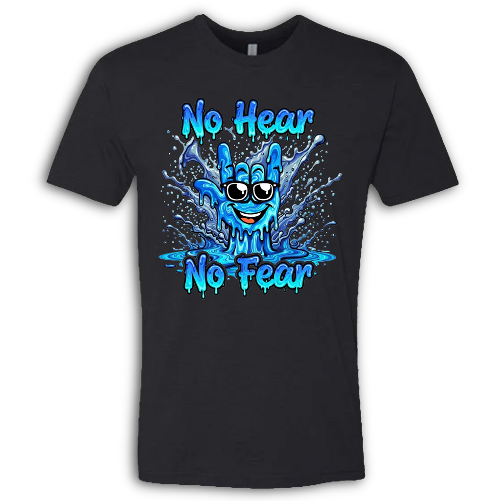 No Hear, No Fear Blue/Blue T-Shirt