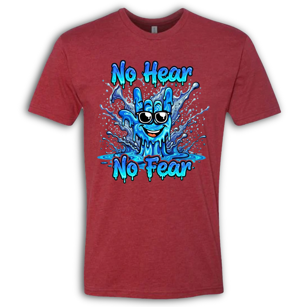 No Hear, No Fear Blue/Blue T-Shirt