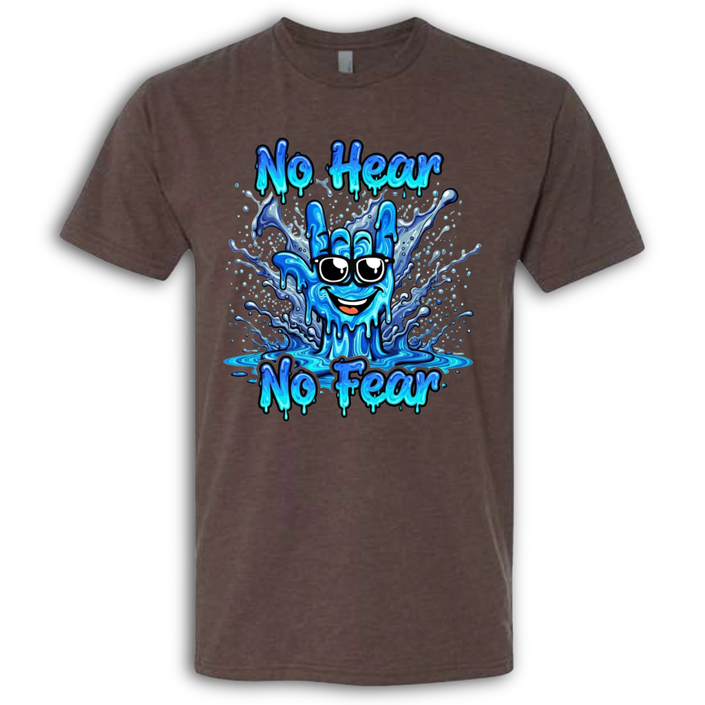 No Hear, No Fear Blue/Blue T-Shirt