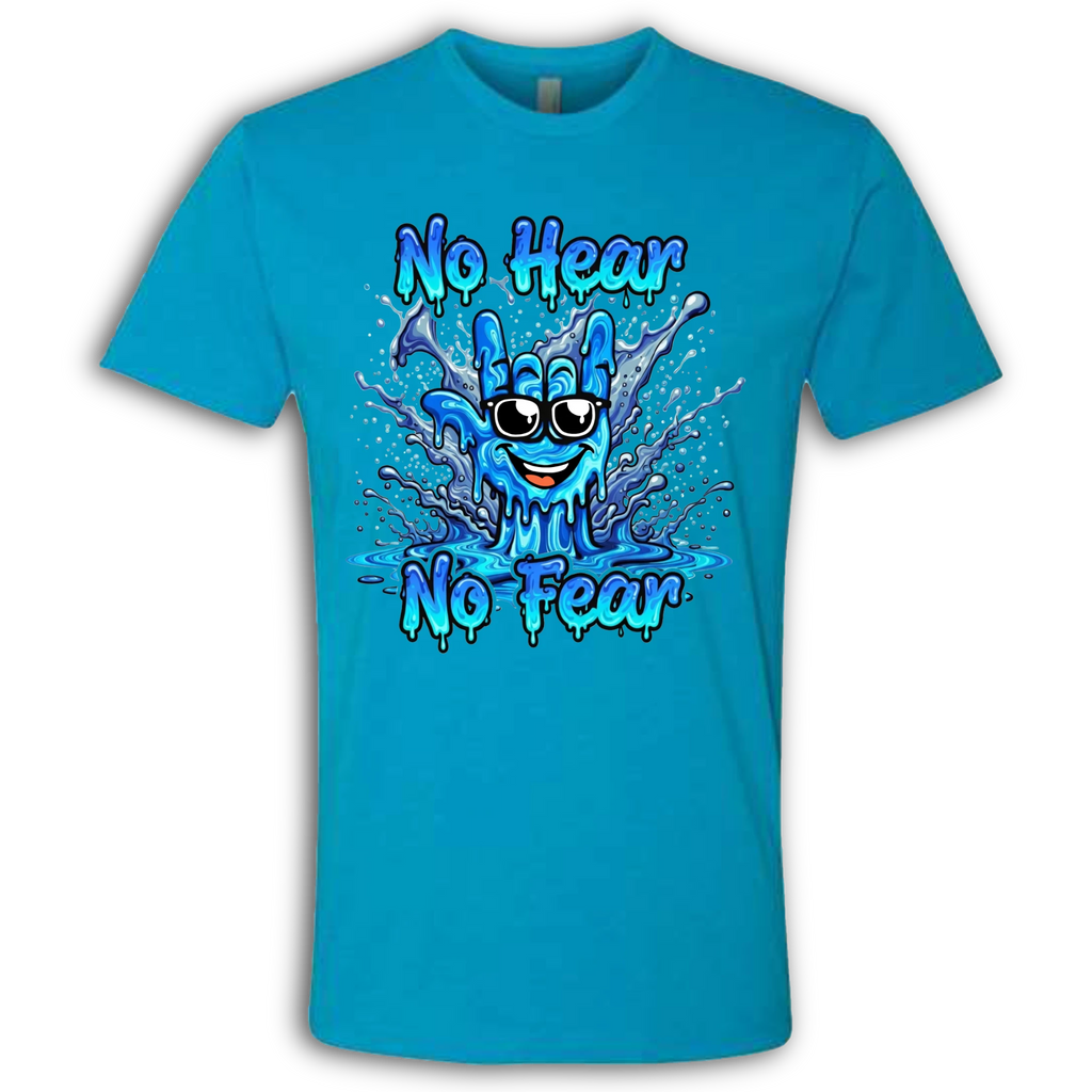 No Hear, No Fear Blue/Blue T-Shirt